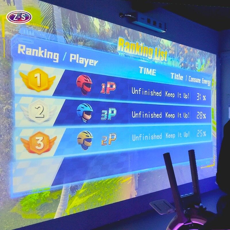 High Replay Value Indoor Racing Fitness AR Bicycle Simulator for Sports Park 