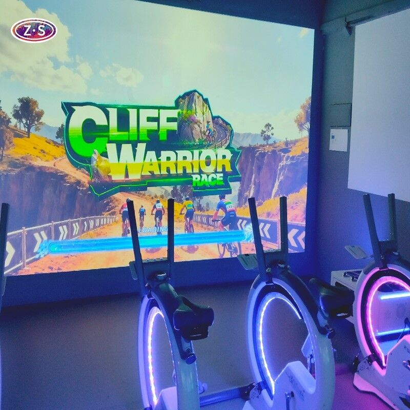 Modular Indoor Cycling AR Game Solution Featuring Interactive Bicycle Simulator