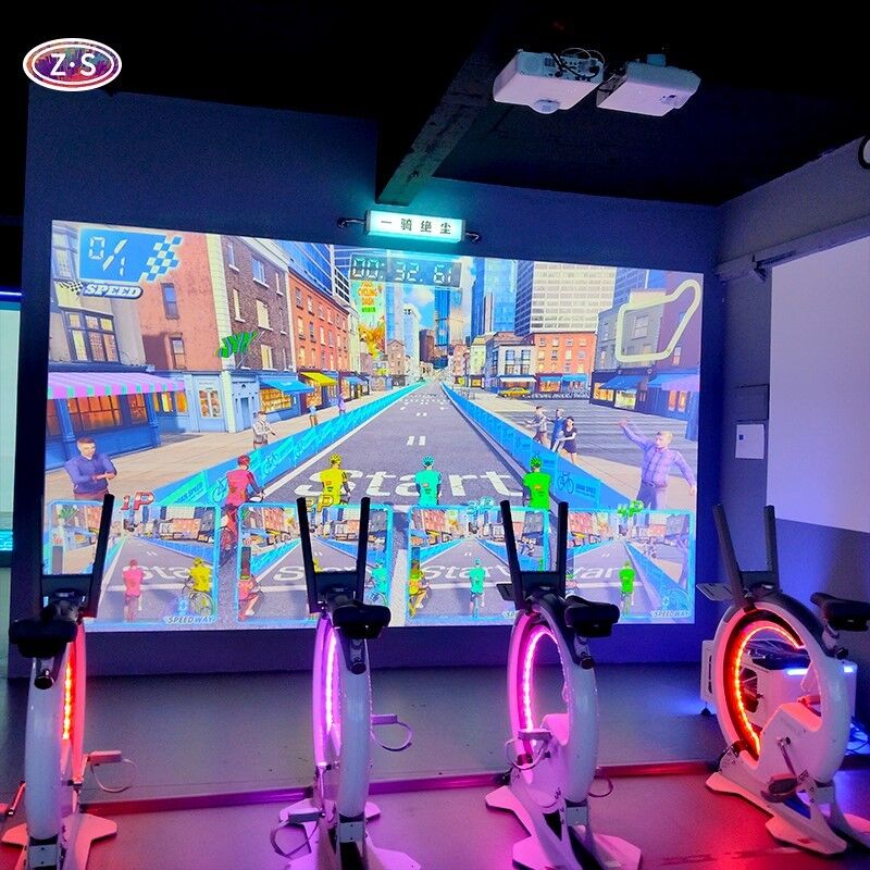 Indoor Gamified Cycling Training Experience AR Bicycle Simulator For Gym