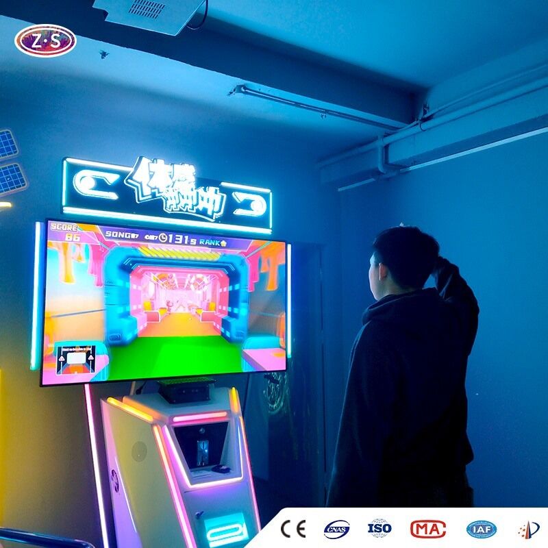 Compact Motion Sensor Game System Machine Fits Small Stores and Corridors