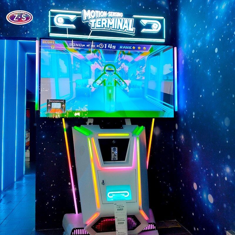 Compact Motion Sensor Game System Machine Fits Small Stores and Corridors