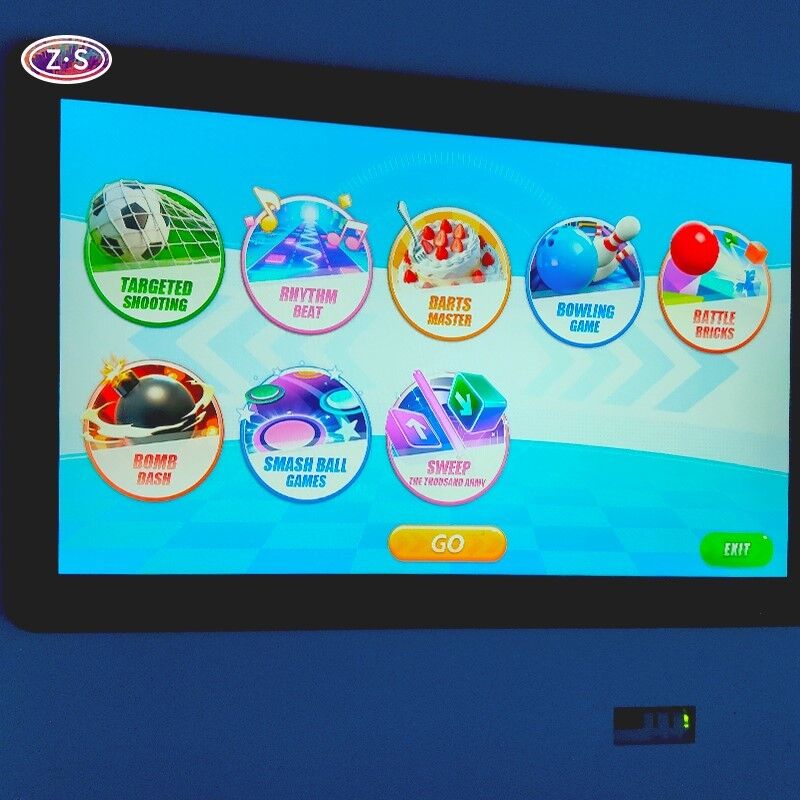 Coin Operated Interactive Floor Compact Motion Sensing Floor Games Solution Business