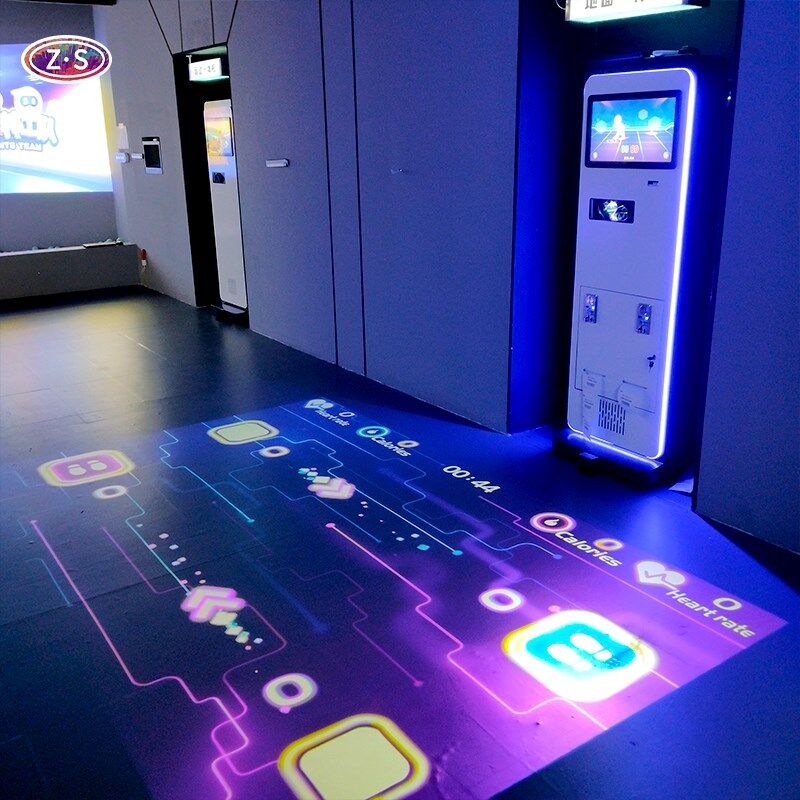 High Engagement Fitness Floor Compact Interactive Floor Games Solution For Gyms