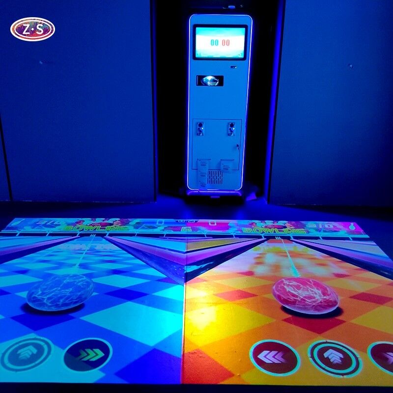 Real Time Data Fitness System Mobile Floor Projector For Sports Training And Fun Games