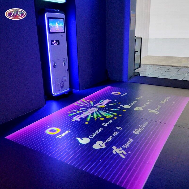 Commercial Interactive Game Floor Compact Motion Sensing Floor Games Solution