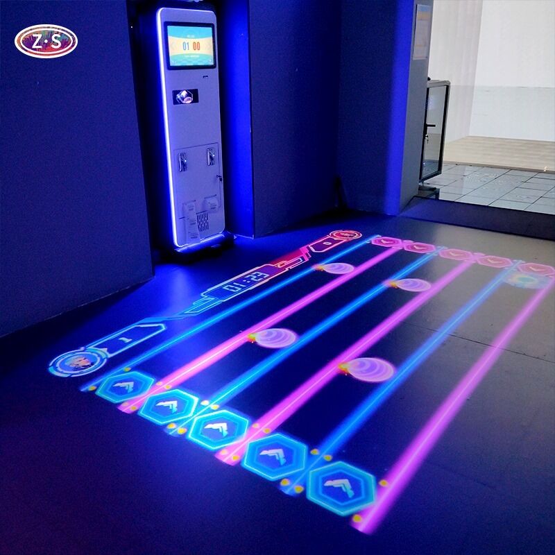 Coin Operated Interactive Floor Projector Floor Display For Children's Museum