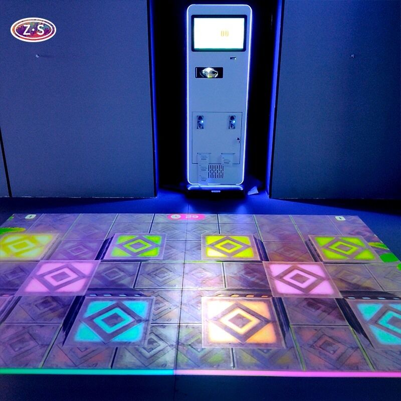 Coin Operated Interactive Floor Projector Floor Display For Children's Museum