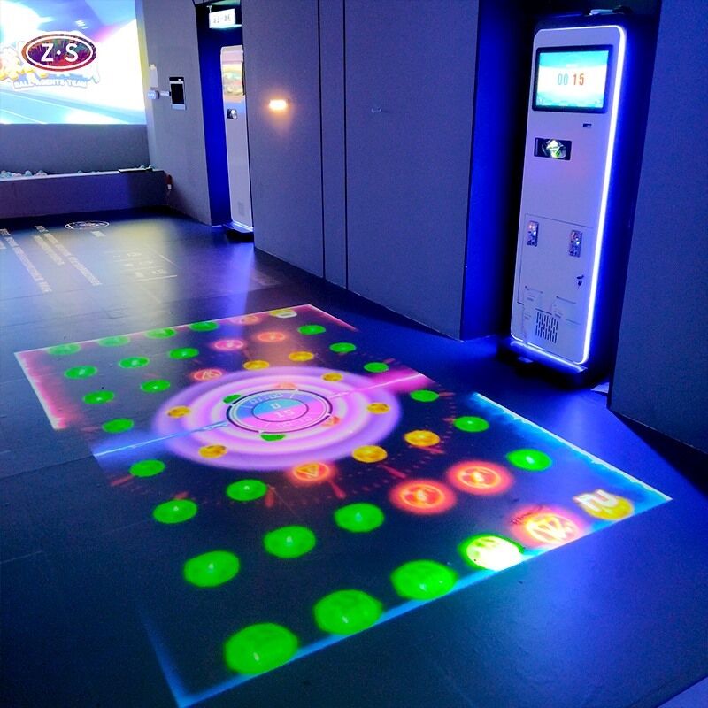 Indoor Fun Activity Floor Compact Motion Sensing Floor Games Solution for Museums