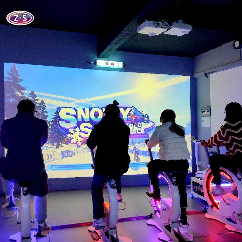 Realistic Indoor Cycling Competition Platform AR Bike Race Immersive Experience