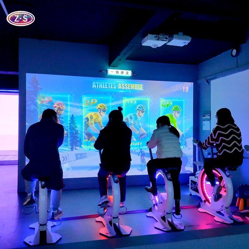 Treinador de Ciclismo Indoor Multiplayer AR Bicicleta de Spinning Interativa Bicicleta de Fitness Imersiva