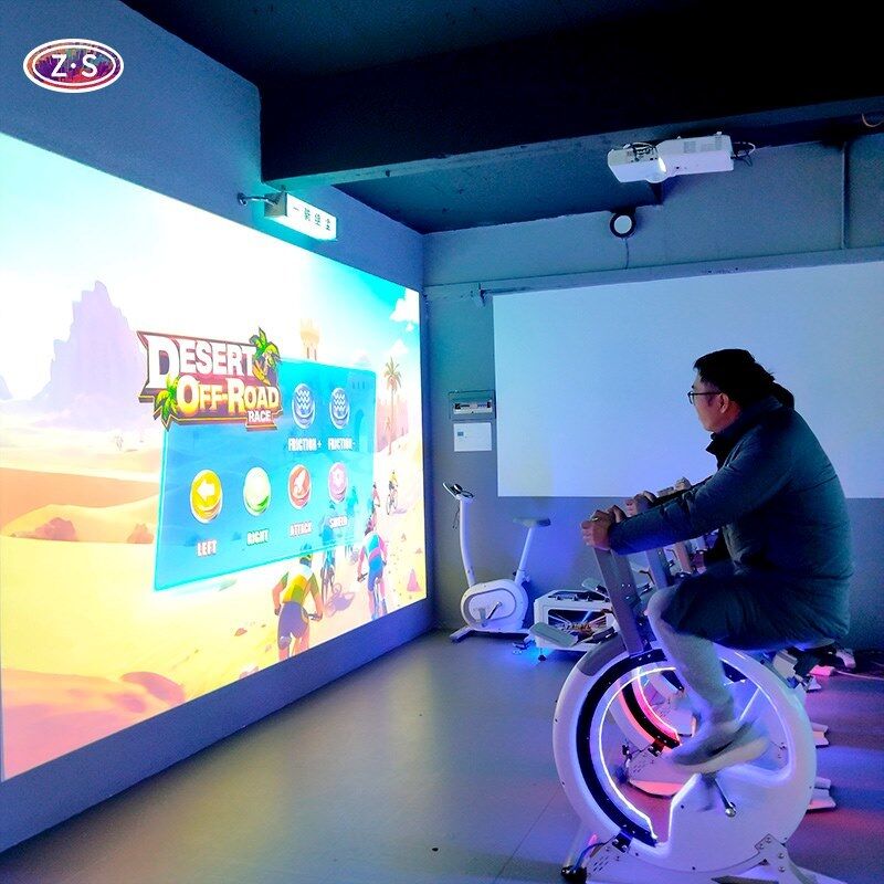 ماشین دوچرخه سواری داخلی پیشرفته AR Spin Bike مربی تناسب اندام هوشمند