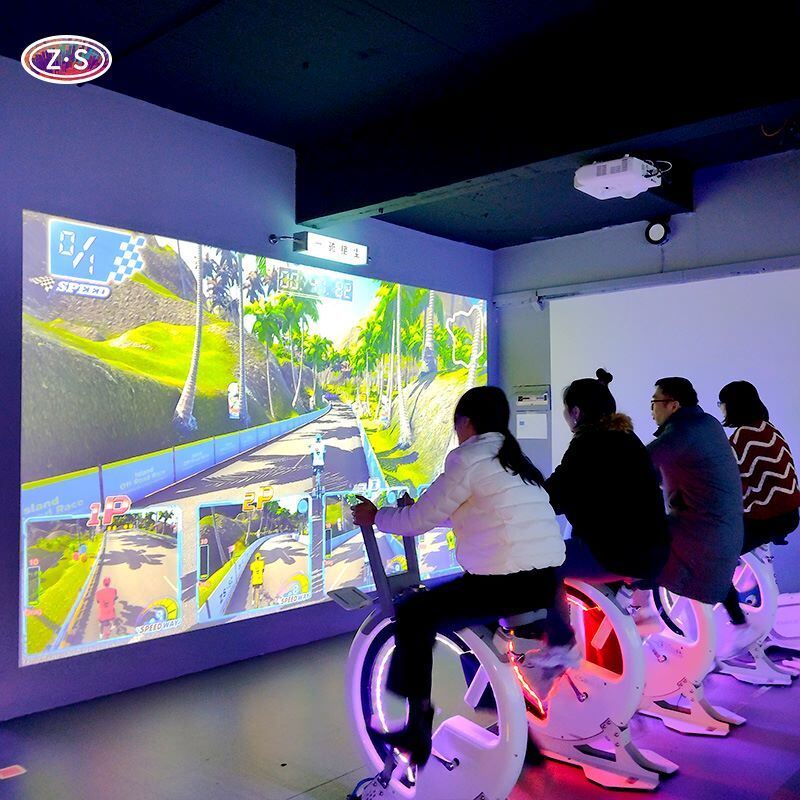 Indoor Cycling Attraction Interactive Bike Simulator For Fitness Studios And Gyms