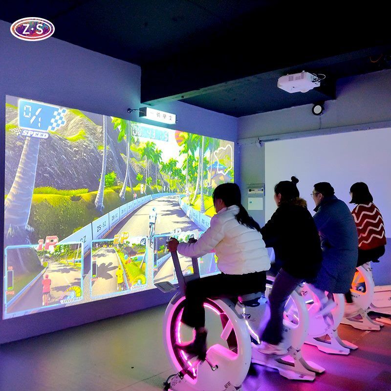 Operator Ready Fitness Gaming Solution  immersive Indoor AR Bike Race Platform