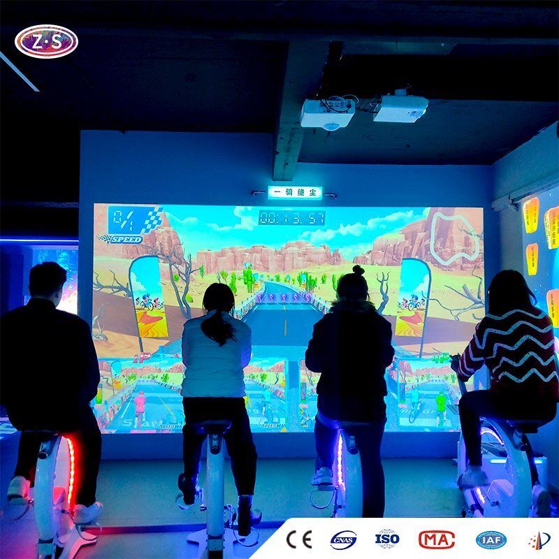 Bicicleta de Spinning Interativa AR de Equipamentos de Fitness Inteligentes Simulação de Terreno Realista
