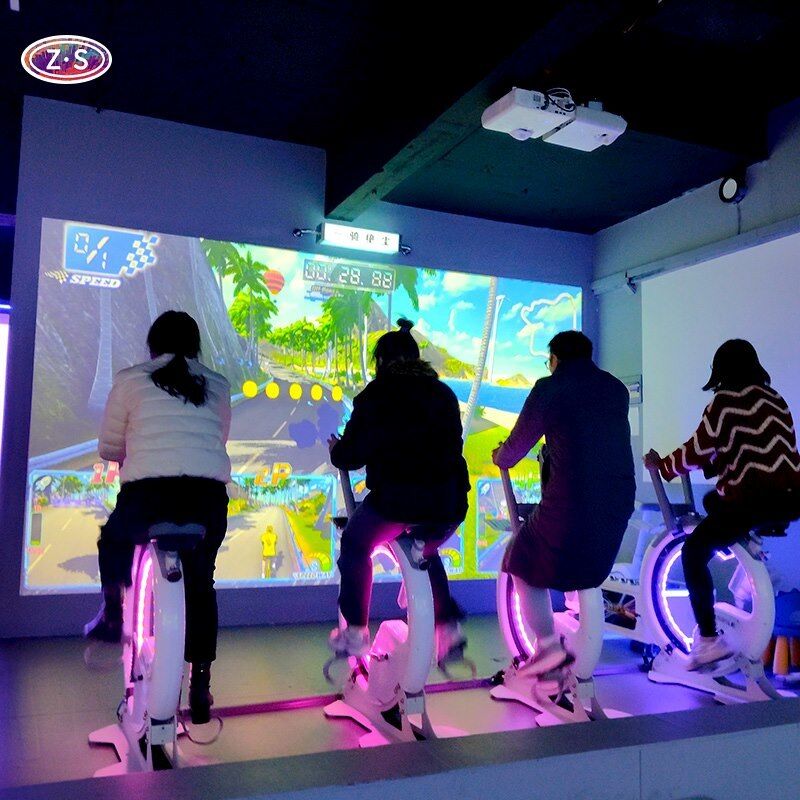 Indoor Cycling Attraction Interactive Bike Simulator For Fitness Studios And Gyms