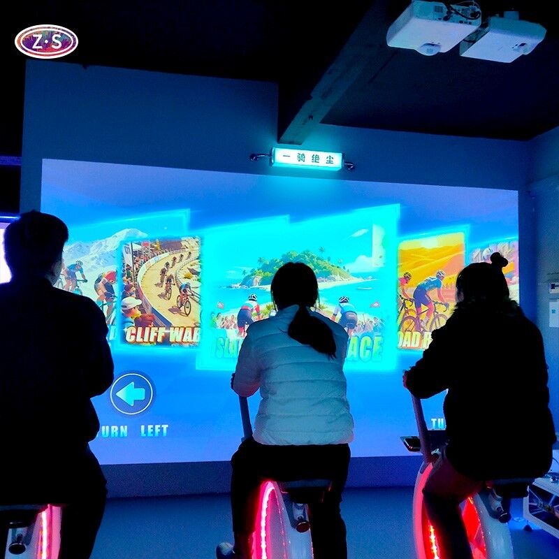 Fitness Cycling Projection Entertainment Equipment Indoor AR Bike Race Solution