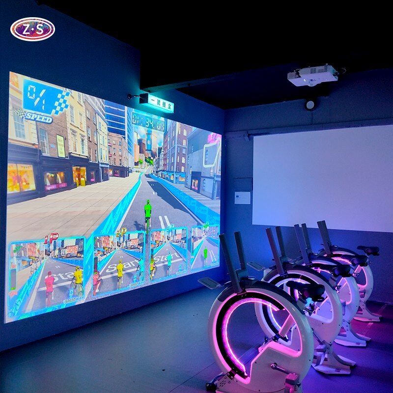 Immersive Multiplayer Fitness Experience Indoor AR Bike Race For All Ages