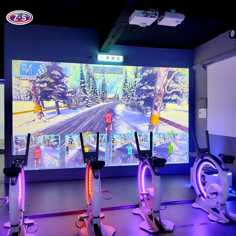 High Retention Indoor Cycling Equipment Indoor AR Bike Race Gameplay Multiplayer