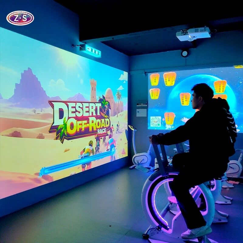 High Retention Indoor Cycling Equipment Indoor AR Bike Race Gameplay Multiplayer
