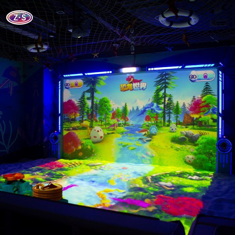 Creative Edutainment System Interactive Sand Projection Game for Kids Play Areas