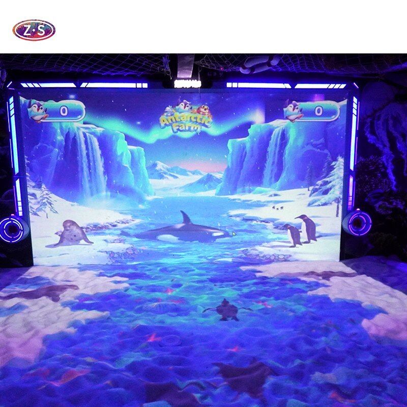 Commercial Playground Attraction Interactive Sand Projection Game for Retail Hub