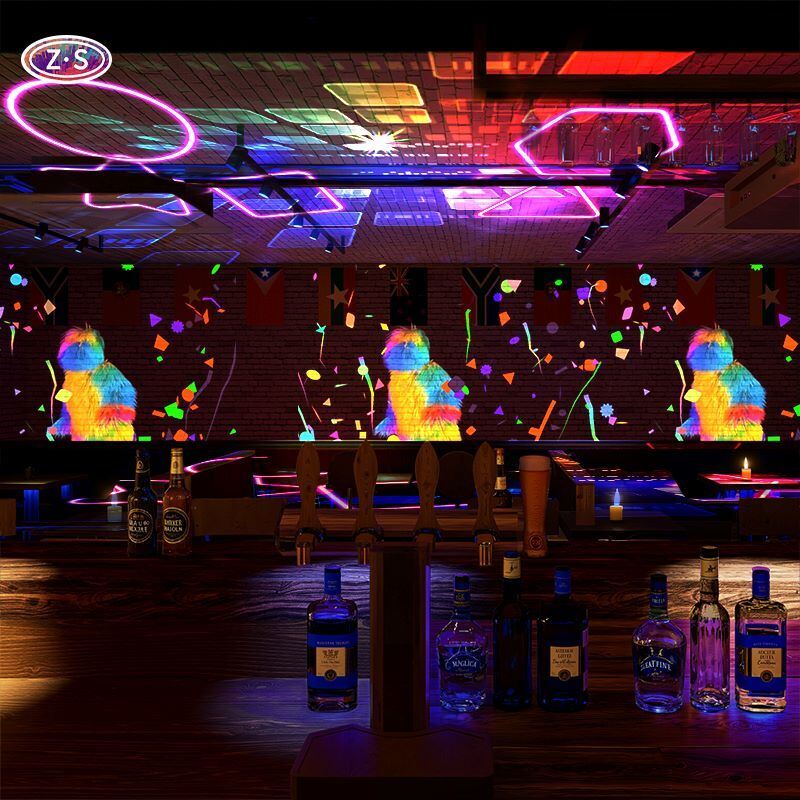 80 Themes Immersive Floor Wall Projection 1080p HD  For Birthday Parties