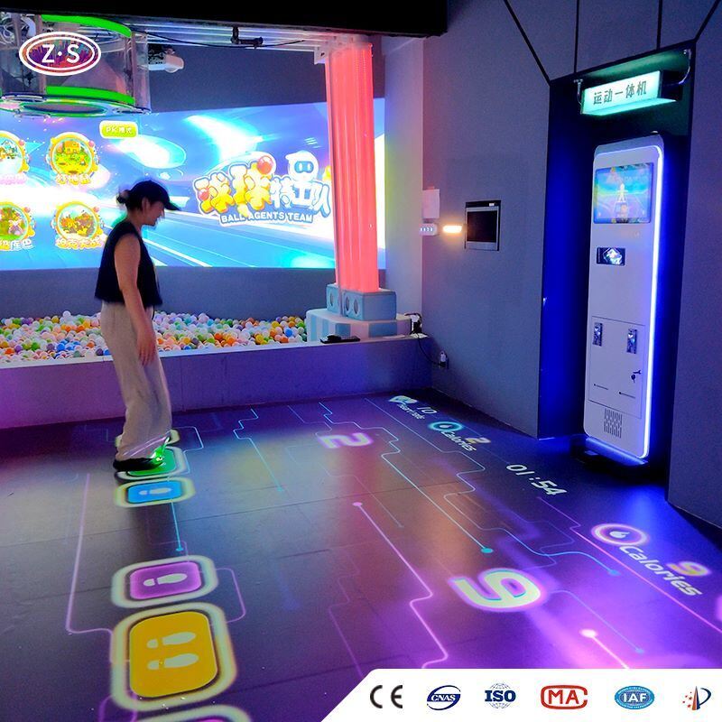 Dynamic Immersive Projection Game Station Mobile Floor Projector For Multiple Age Groups