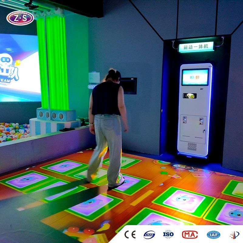 High Traffic Engagement Coin-operated Interactive Floor Games Solution For Public Areas