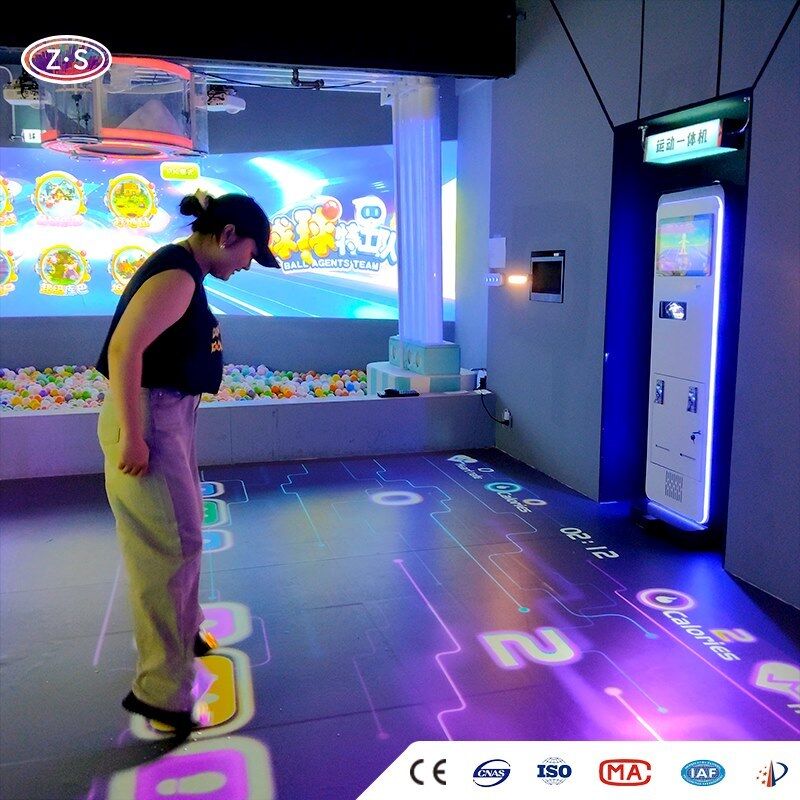High Sensitivity Mobile interactive floor projector Supporting Two Player Battles