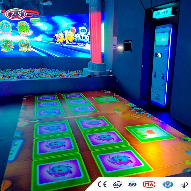 Real Time Feedback Mobile interactive floor projector Victory Score for Pop-up store