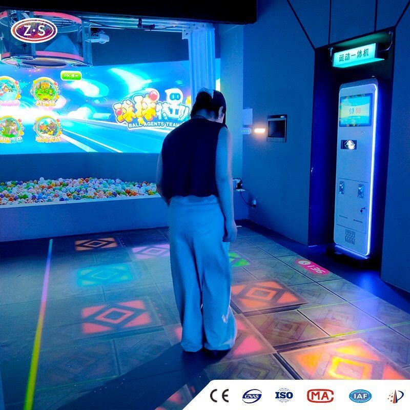 All-in-One Dynamic Gaming Equipment Mobile Floor Projector For Kids Activity Zones