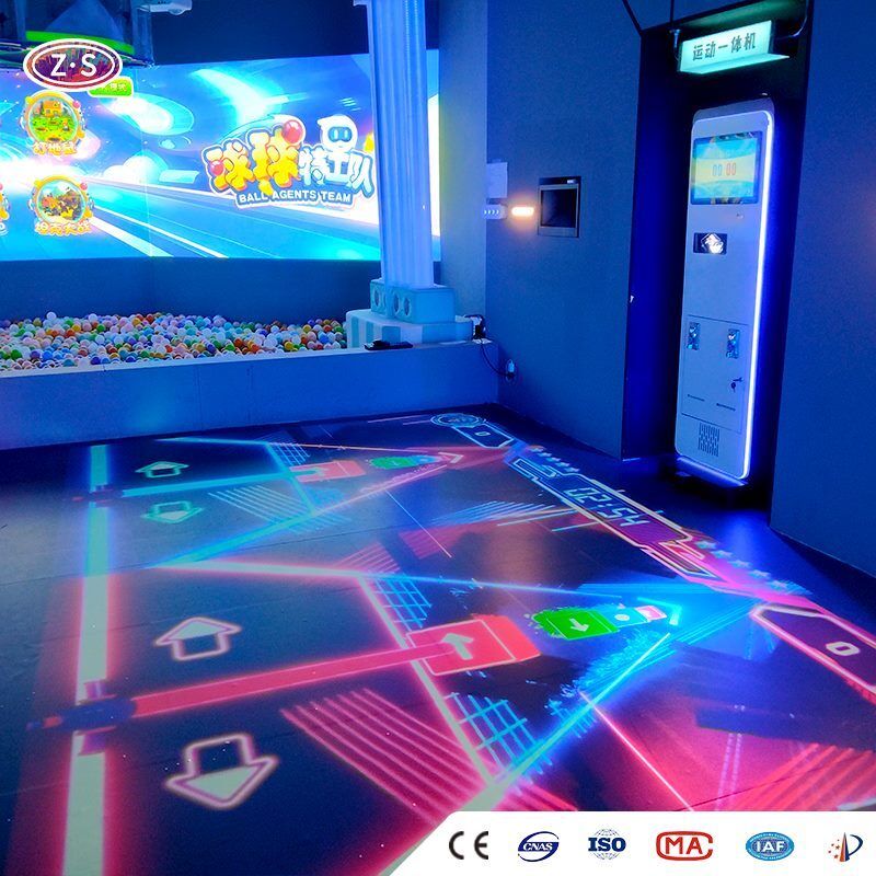 High Traffic Engagement Coin-operated Interactive Floor Games Solution For Public Areas
