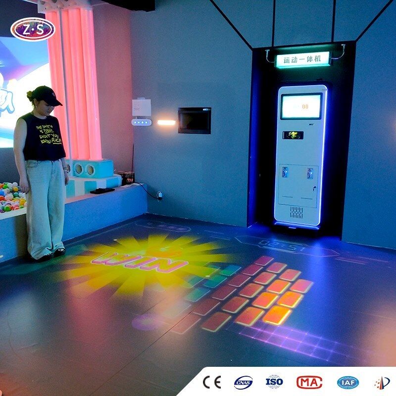 Compact All In One Projection Game Equipment Mobile Floor Projector For Commercial