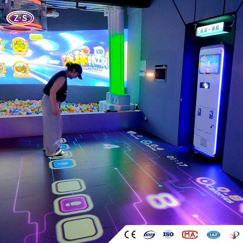 Projection Based Station Mobile Floor Projector For Commercial Kids Centers