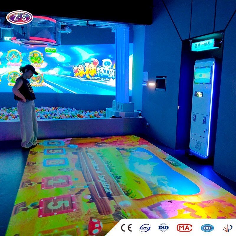 Multi Venue Mobile interactive floor projector for Science Centers Libraries Hotels