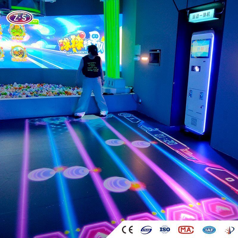 All-in-One Dynamic Gaming Equipment Mobile Floor Projector For Kids Activity Zones