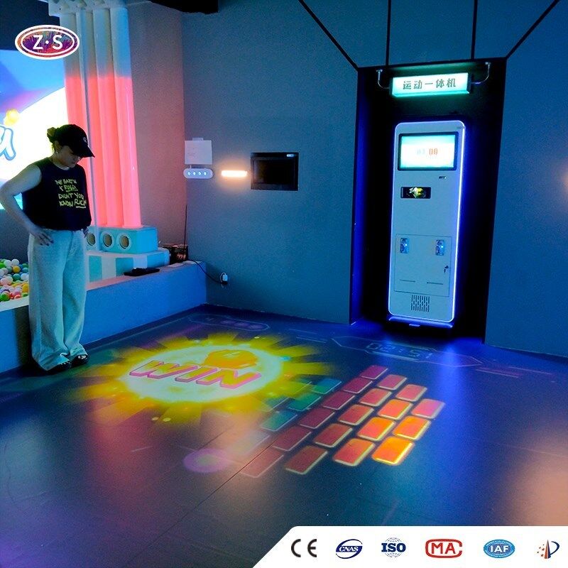 Commercial Arcade Floor Compact Motion Sensing Floor Games Solution for Malls