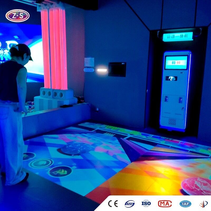 Interactive Exercise Training Games Platform Mobile Floor Projector For Fitness Studio