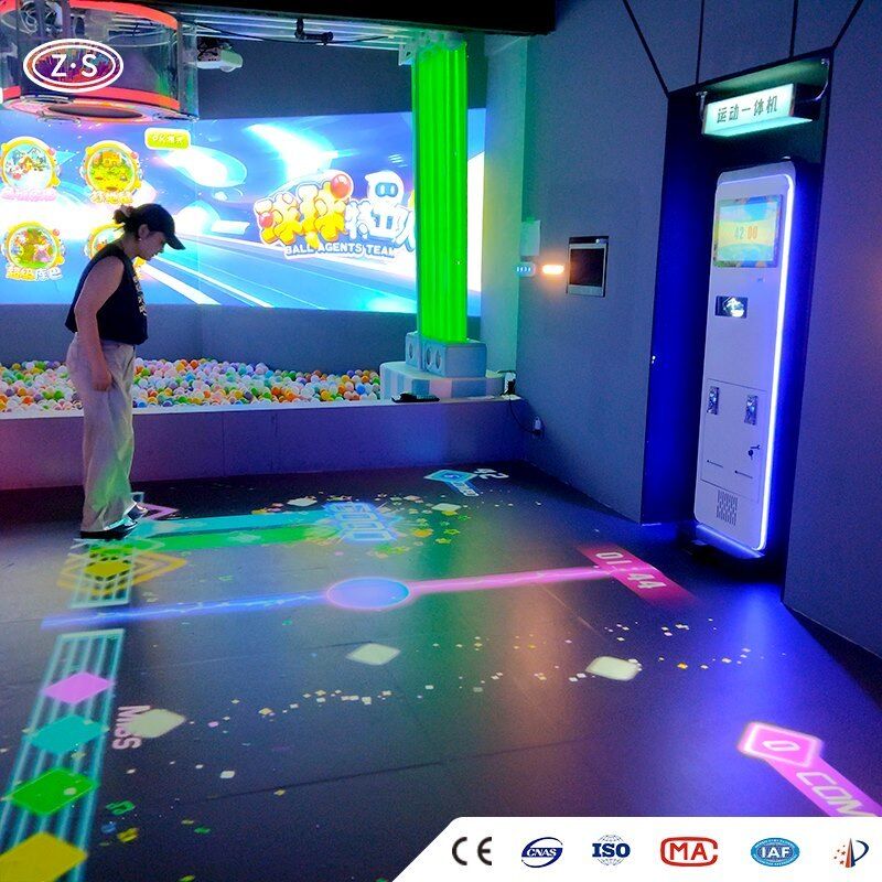 Smart projection playground Mobile Floor Projector for commercial entertainment use