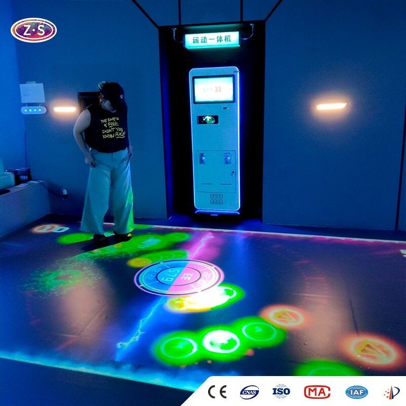  Immersive Floor Game Station Mobile Floor Projector For Instagrammable Attraction