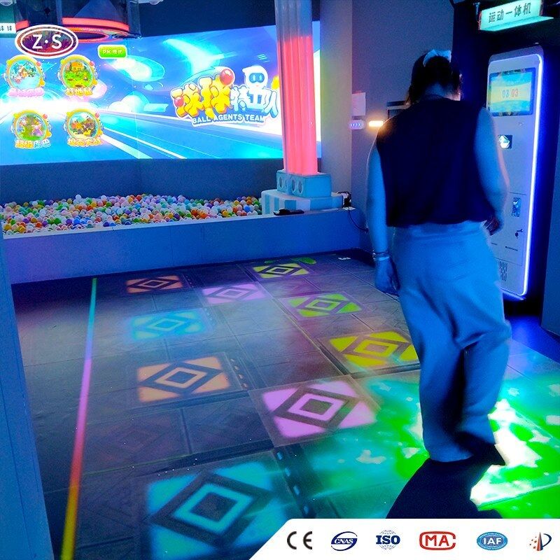 Interactive Projection Solution With Rewards Mobile Floor Projector For Brand Activation