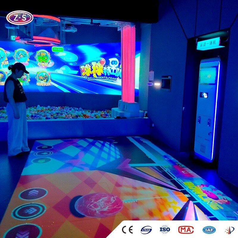 Interactive Sports Floor Compact Motion Sensing Floor Games Solution for Venues