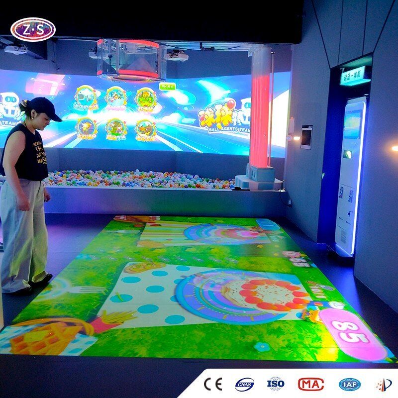 Interactive Projection Solution With Rewards Mobile Floor Projector For Brand Activation