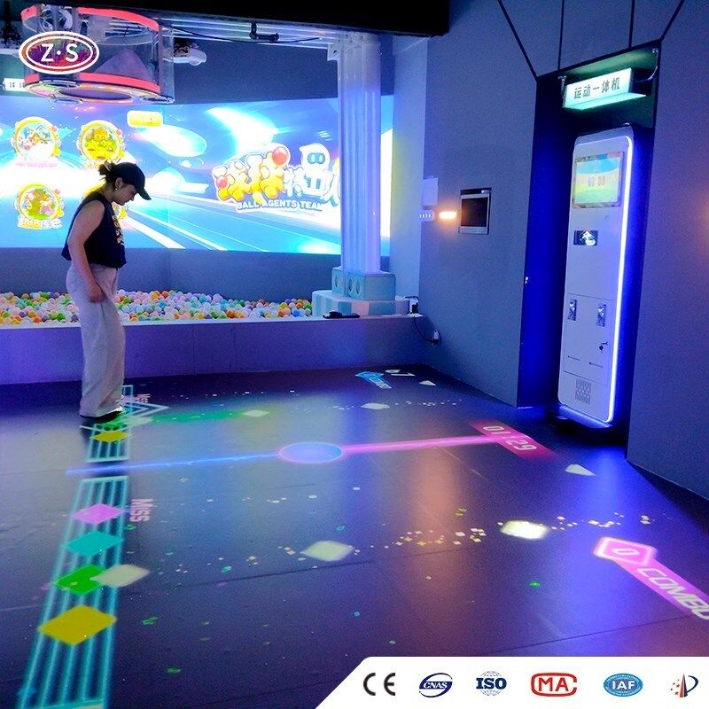 Dynamic Immersive Projection Game Station Mobile Floor Projector For Multiple Age Groups