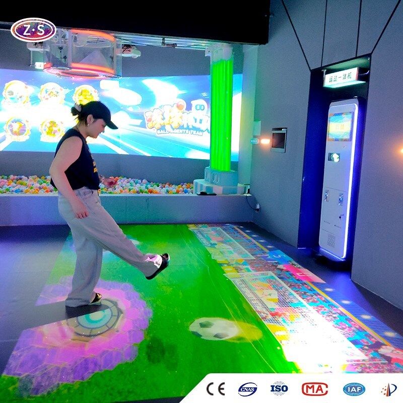 Gamified Exercise Experience Platform Mobile Floor Projector For Sports Centers