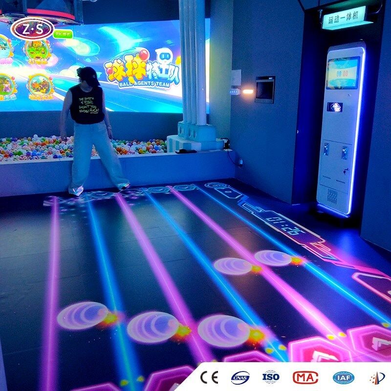 Dynamic Immersive Projection Game Station Mobile Floor Projector For Multiple Age Groups