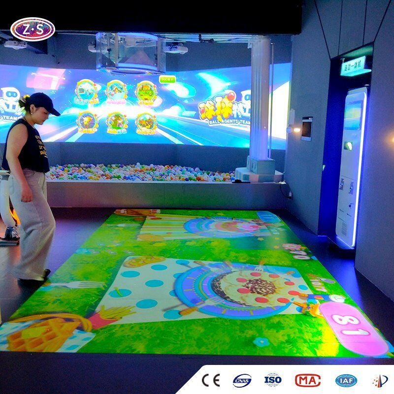 All-in-One Dynamic Gaming Equipment Mobile Floor Projector For Kids Activity Zones