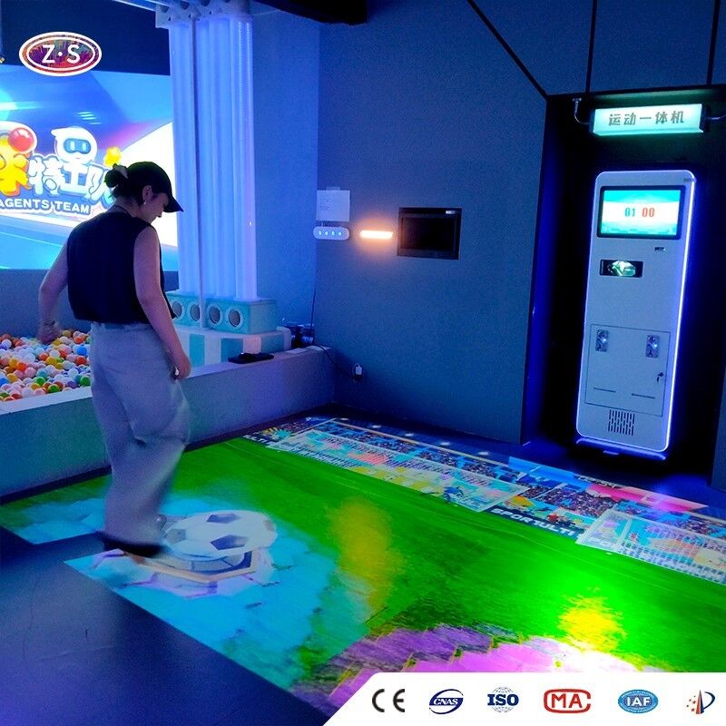 Interactive Sports Floor Compact Motion Sensing Floor Games Solution for Venues