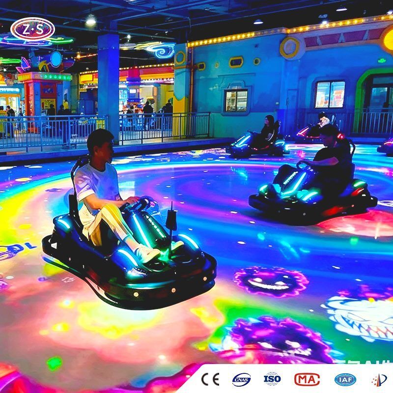 Immersive Go Karting Projection Racing With Real Driving For Pop Fun Arenas