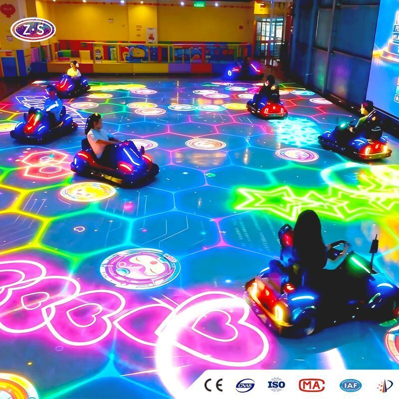 Digital Projection Kart Arena Immersive Go Karting For Family Entertainment Centers